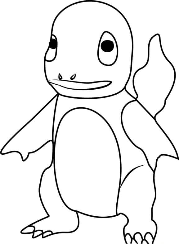 Dibujo de Charmander 2 para Colorear
