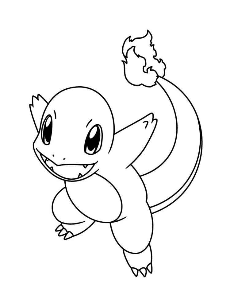 Dibujo de Charmander 4 para Colorear