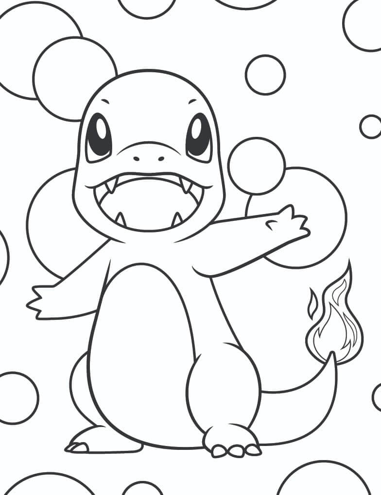 Dibujo de Charmander 5 para Colorear