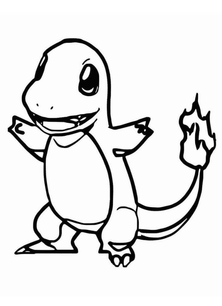 Dibujo de Charmander de Pokémon para Colorear