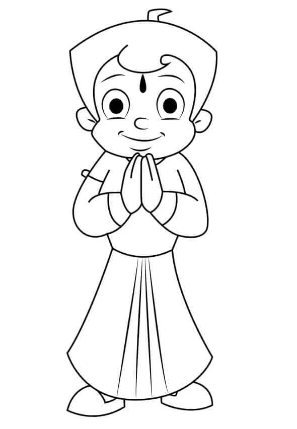 Dibujo de Chhota Bheem 1 para Colorear