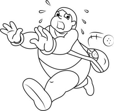 Dibujo de Kalia Corriendo Rpido para Colorear