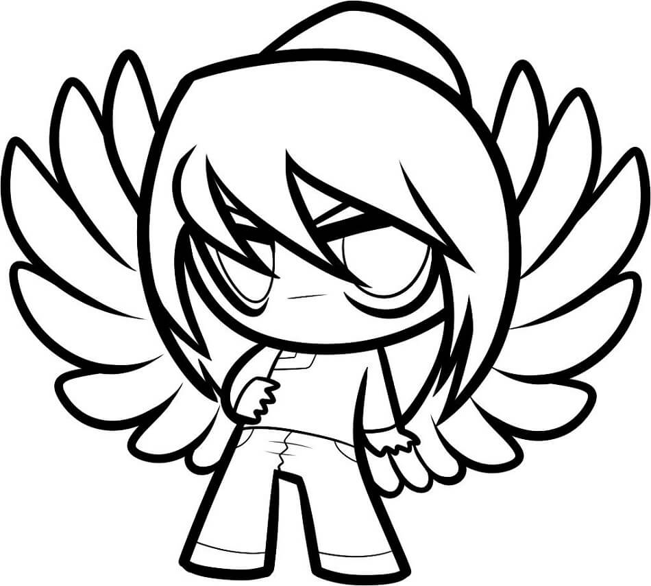 Dibujo de Chibi Fang para Colorear