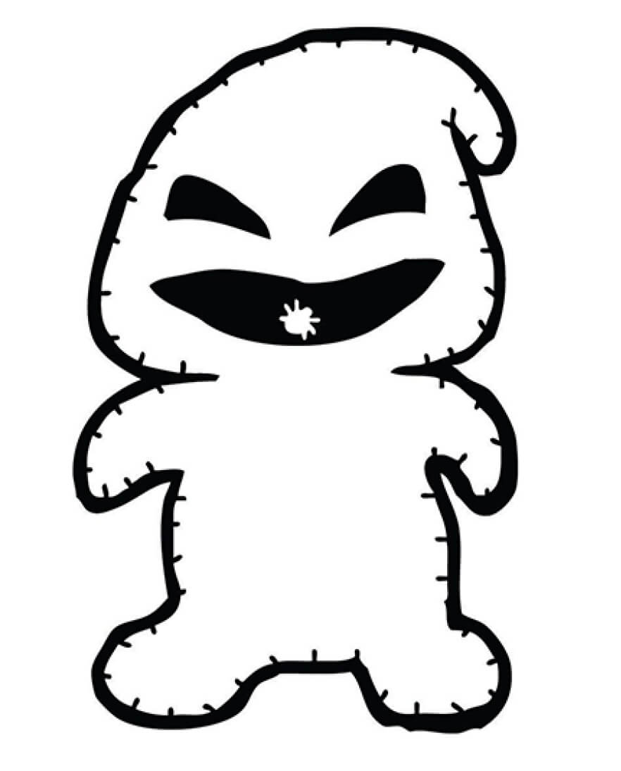 Dibujo de Chibi Oogie Boogie para Colorear