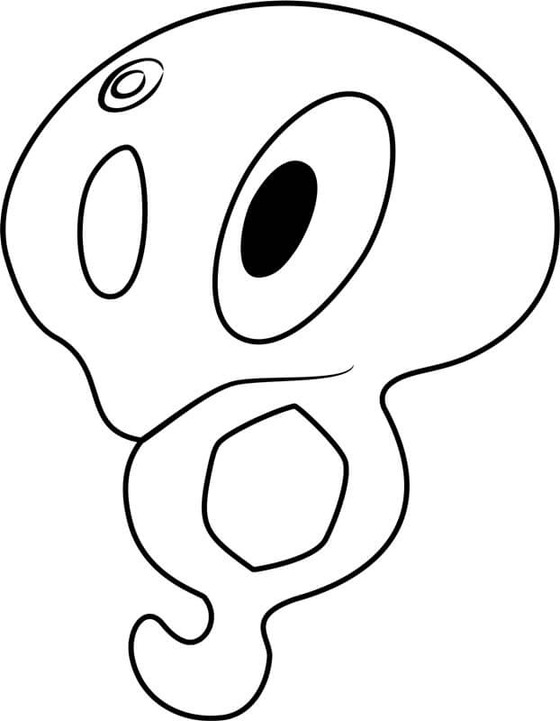 Dibujo de Chibi Zygarde para Colorear