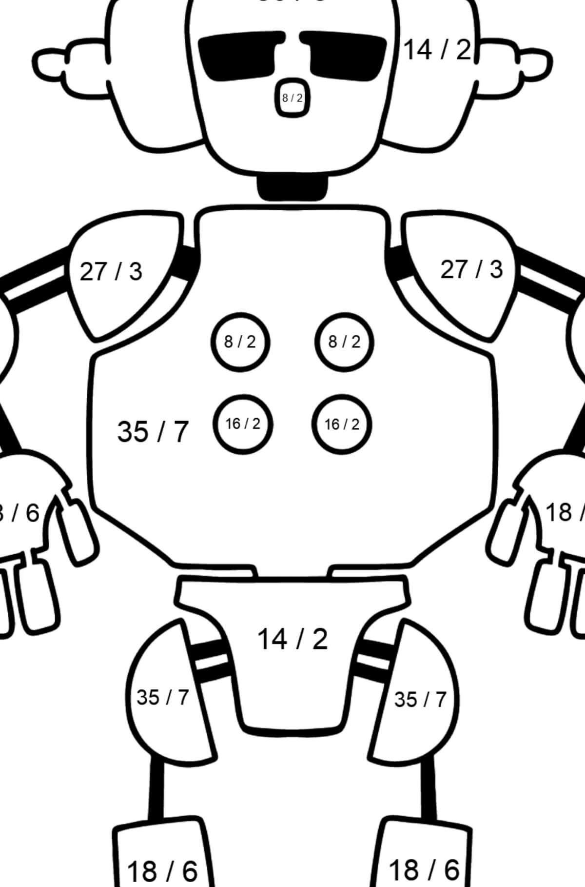 Dibujo de Camalen Robot para Colorear