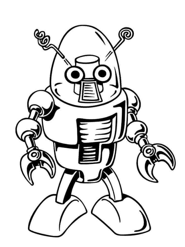 Dibujo de Chico Robot Normal para Colorear