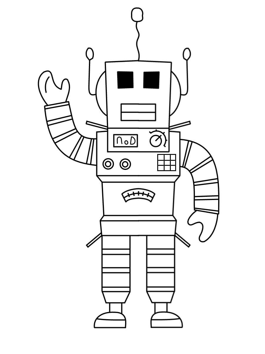Dibujo de Robot Guy Roblox para Colorear