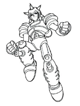 Dibujo de Chico Robot para Colorear