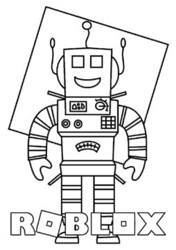 Dibujo de Robot Guy Roblox Divertido para Colorear