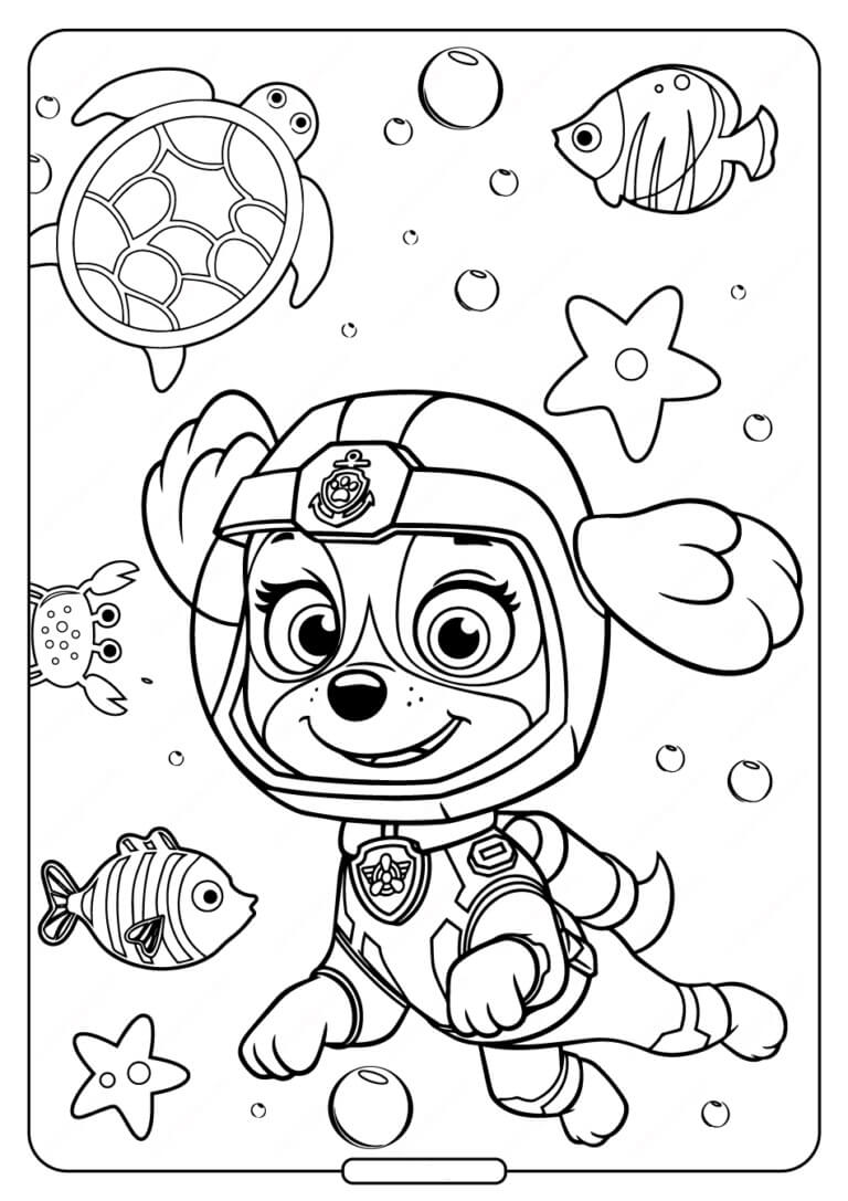 Dibujo de Chico de la Patrulla Canina para Colorear
