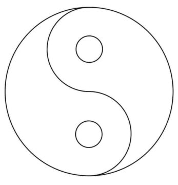Dibujo de Yin Yang para Colorear