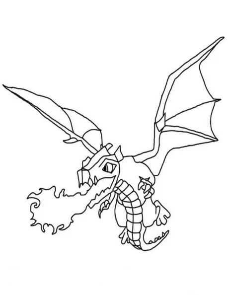 Dibujo de Ejrcito Dragn para Colorear