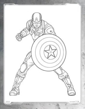 Dibujo de Impresionante Chris Evans para Colorear