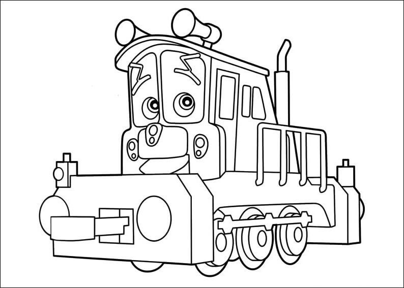 Dibujo de Calley Divirtindose para Colorear
