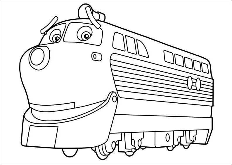 Dibujo de Chatsworth de Chuggington para Colorear