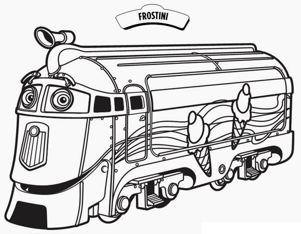 Dibujo de Frostini en Chuggington para Colorear