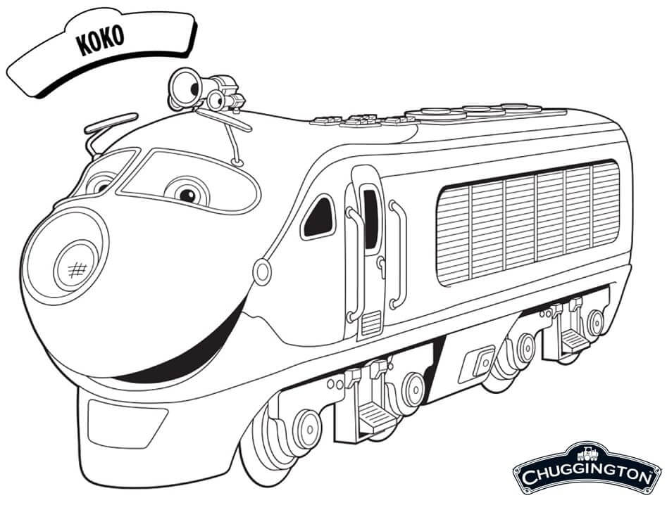 Dibujo de Koko en Chuggington para Colorear