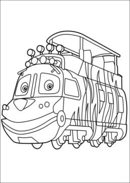 Dibujo de Mtambo Sonriendo para Colorear