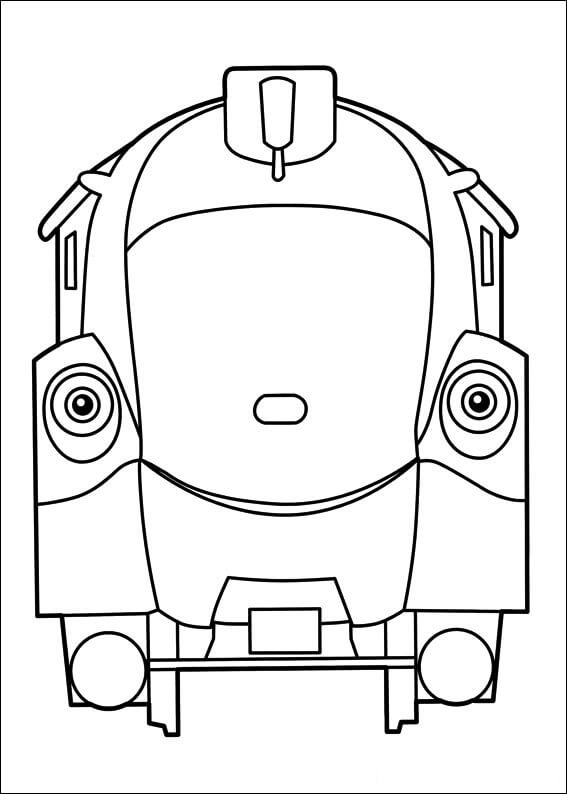Dibujo de Olwin de Chuggington para Colorear