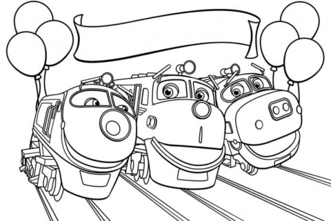 Dibujo de Personajes de Chuggington para Colorear