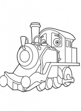 Dibujo de Viejo Puffer Pete en Chuggington para Colorear