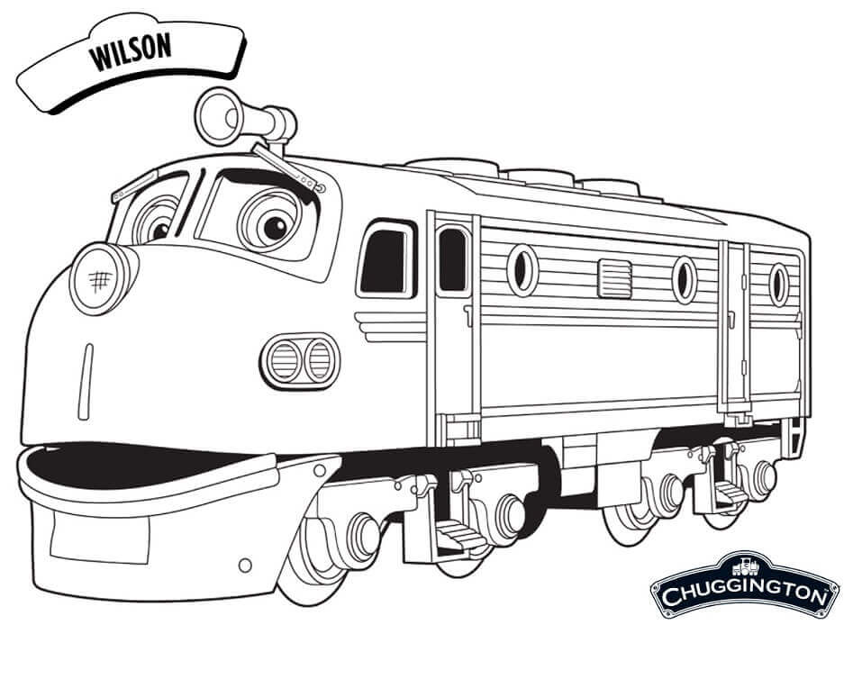 Dibujo de Wilson en Chuggington para Colorear