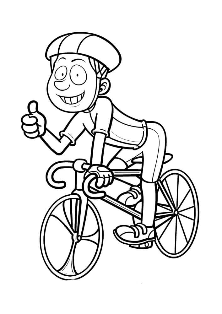 Dibujo de Ciclistas para Colorear