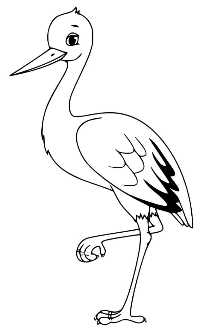 Dibujo de Cigea Hermosa para Colorear