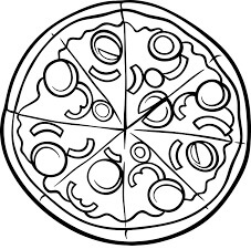 Dibujo de Daire Pizza para Colorear