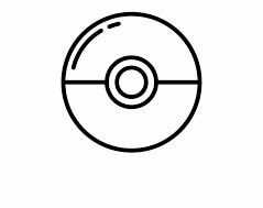 Dibujo de Daire Pokémon Topu para Colorear