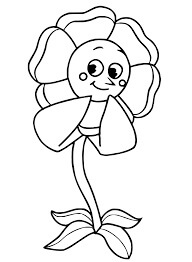 Dibujo de Clavel Cagney Sonriendo para Colorear