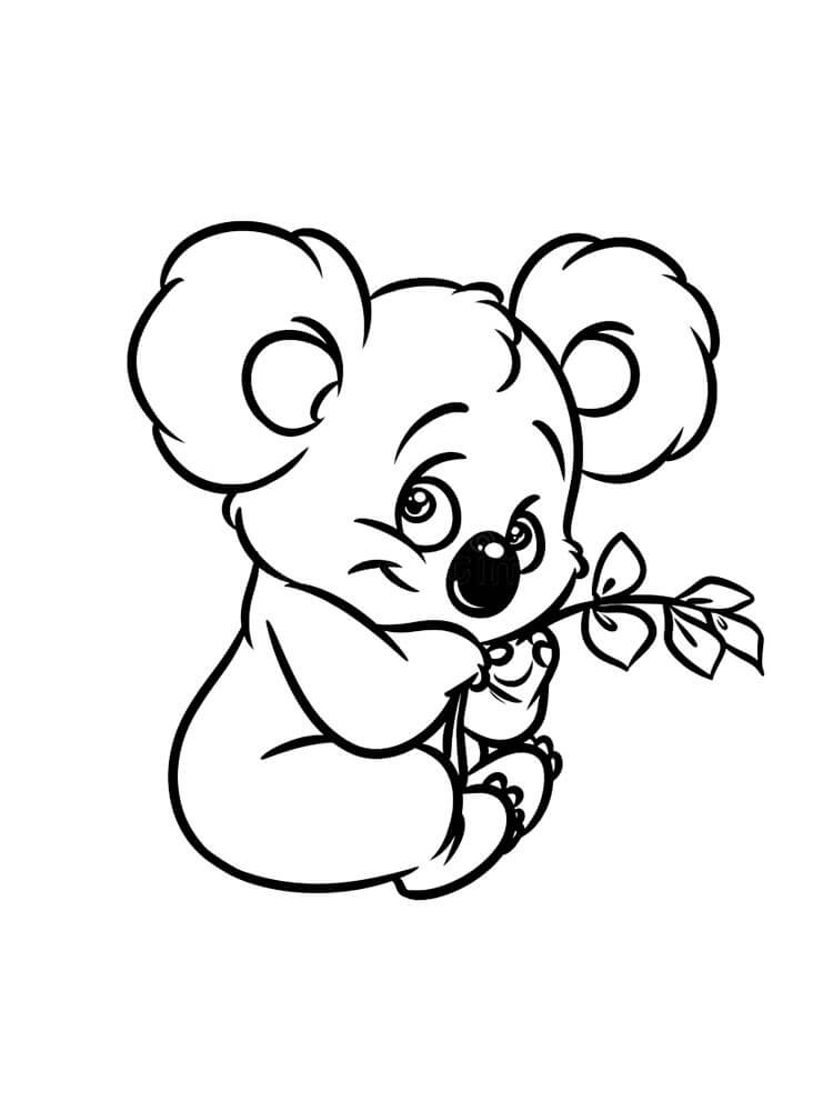 Dibujo de Increible Koala para Colorear