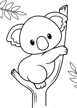 Dibujo de Pequeño Koala para Colorear
