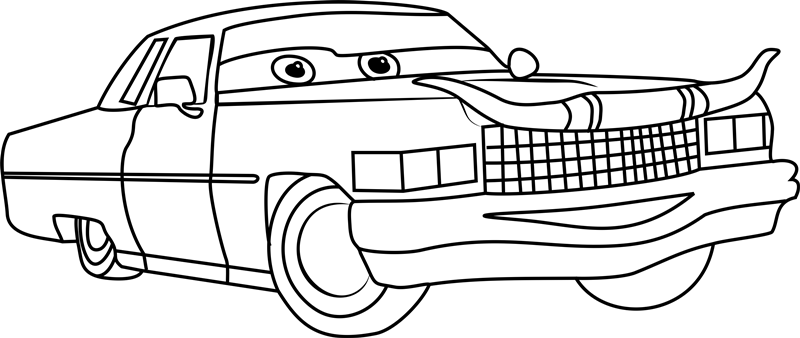 Dibujo de 1530240384 Tex Dinoco From Cars 3 Coloring Page1 para Colorear