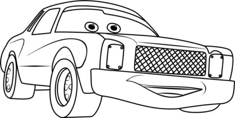 Dibujo de Happy Darrell Cartrip 1 para Colorear