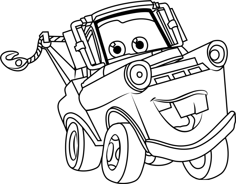 Dibujo de Contento Tow Master para Colorear
