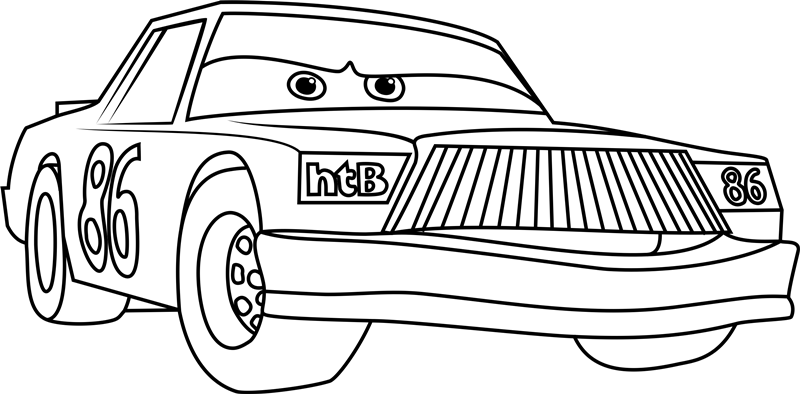 Dibujo de Enojado Chick Hicks para Colorear