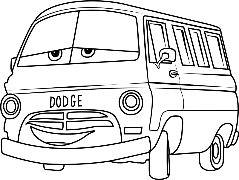 Dibujo de Eze de Oxido Polvoriento en Coches 3 para Colorear