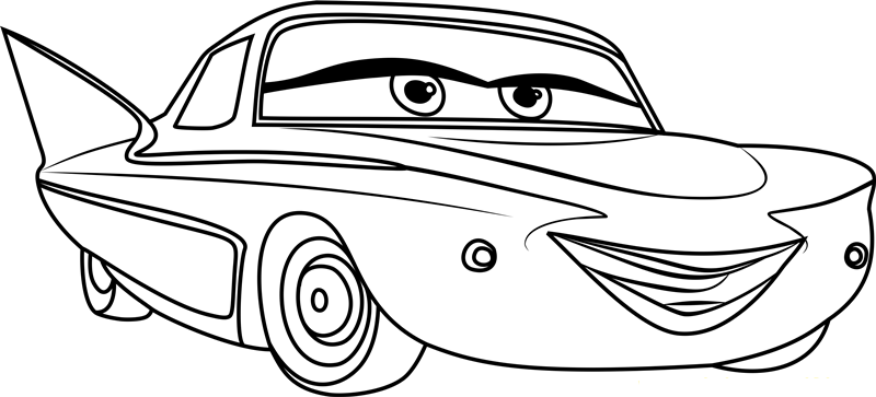 Dibujo de Flo Divirtiendose para Colorear