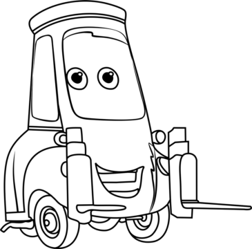 Dibujo de Guido Divirtiendose para Colorear
