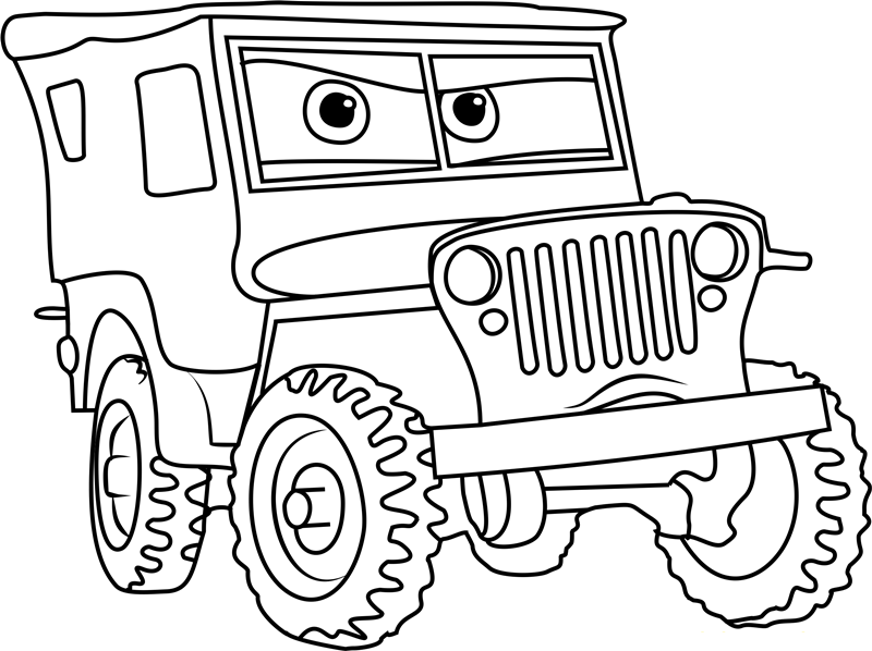 Dibujo de Sargento Enojado para Colorear