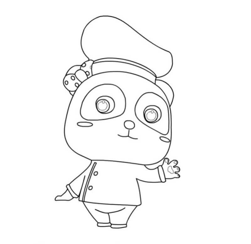 Dibujo de Miumiu Cocinero para Colorear