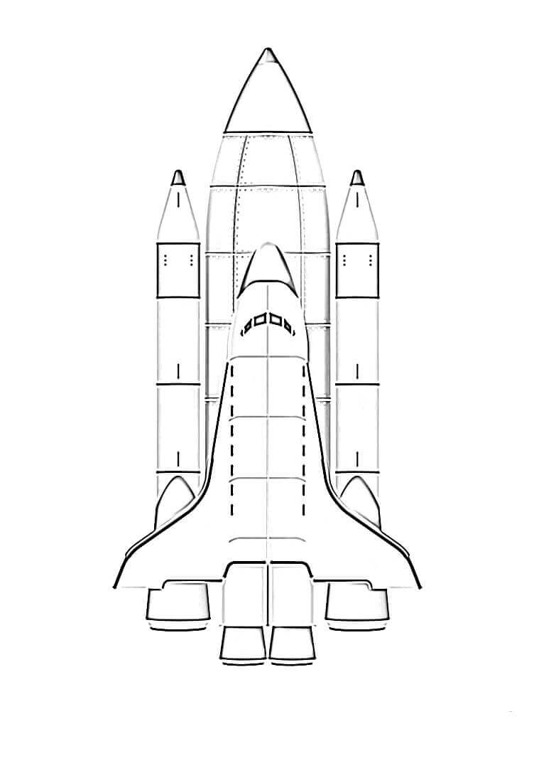 Dibujo de Cohete Morden para Colorear