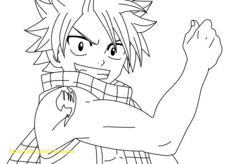 Dibujo de Natsu dragón Cola de Hadas Asesino para Colorear