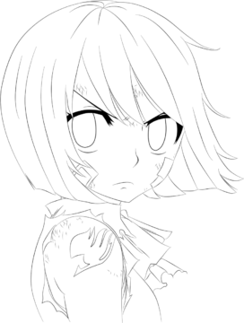 Dibujo de Wendy Luchando para Colorear
