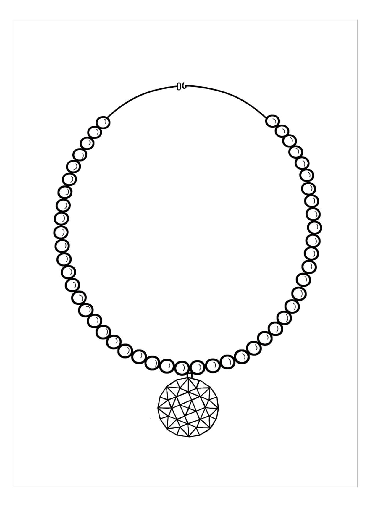 Dibujo de Collar Bsico para Colorear