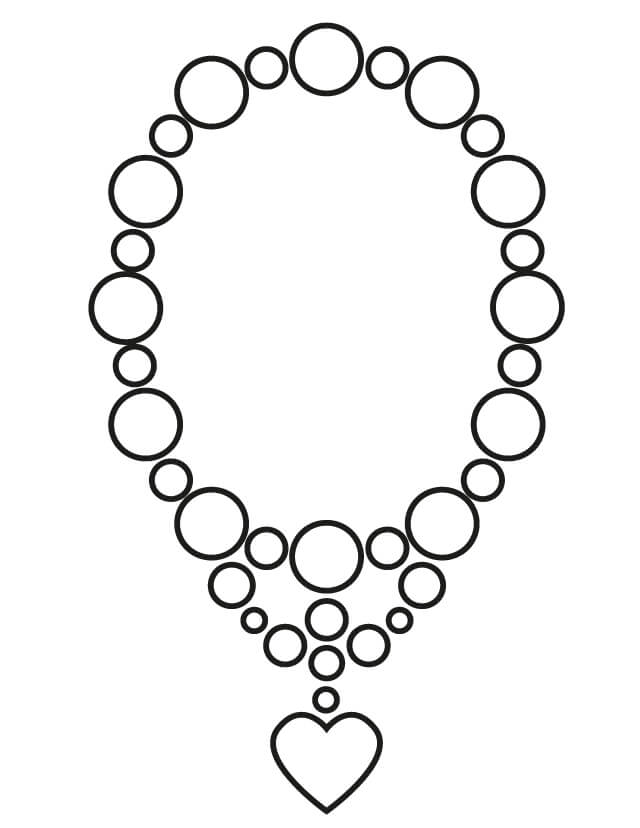 Dibujo de Collares Sencillos para Colorear
