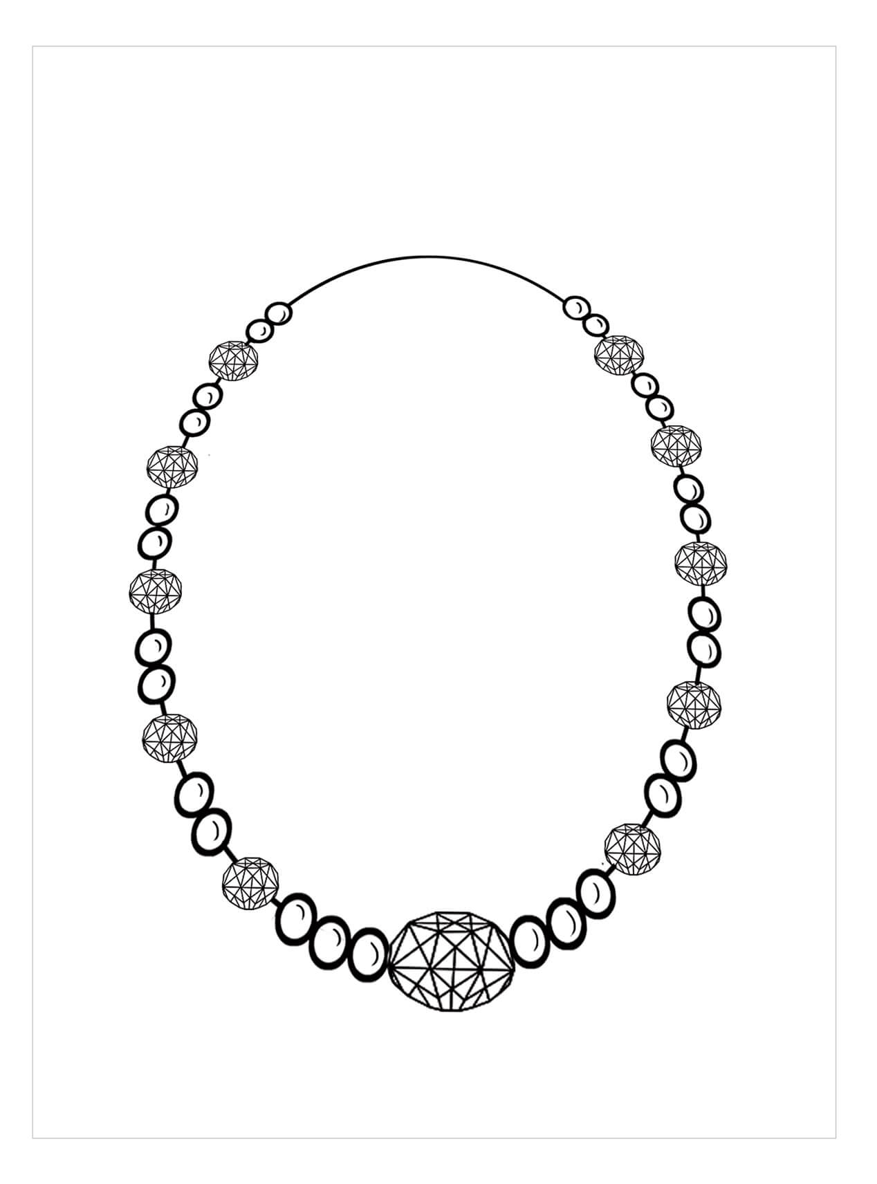 Dibujo de Gran Collares para Colorear