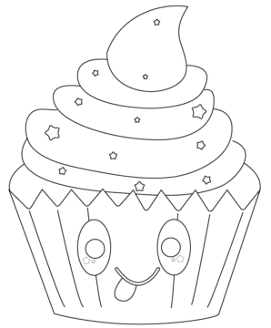Dibujo de Magdalena Linda con Estrellas para Colorear